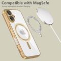 iPhone 16e Tech-Protect MagFlex Cover - MagSafe-kompatibelt - Klar / Guld