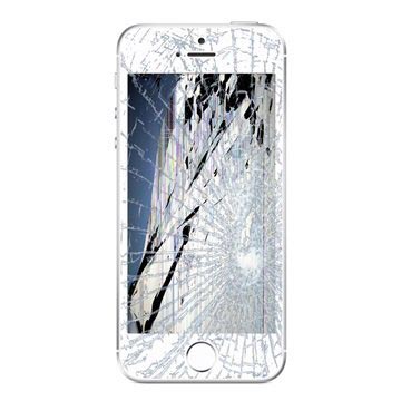 iPhone SE Skærm Reparation - LCD/Touchskærm - Hvid - Grade A