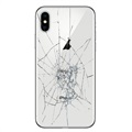 iPhone X Bagcover Reparation - kun glasset - Hvid