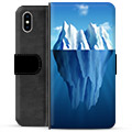 iPhone X / iPhone XS Premium Flip Cover med Pung - Isbjerg