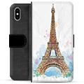 iPhone X / iPhone XS Premium Flip Cover med Pung - Paris