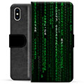 iPhone X / iPhone XS Premium Flip Cover med Pung - Krypteret