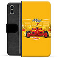 iPhone X / iPhone XS Premium Flip Cover med Pung - Formel 1-bil