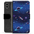 iPhone X / iPhone XS Premium Flip Cover med Pung - Univers