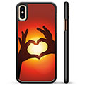 iPhone X / iPhone XS Beskyttende Cover - Hjertesilhuet