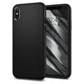 iPhone X/XS Spigen Liquid Air TPU Cover - Sort