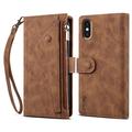 iPhone X/XS Esseble Etui M. Pung med lynlås og håndledsrem