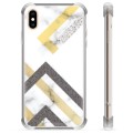 iPhone X / iPhone XS Hybrid Cover - Abstrakt Marmor