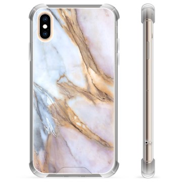 iPhone X / iPhone XS Hybrid Cover - Elegant Marmor