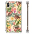 iPhone X / iPhone XS Hybrid Cover - Lyserøde Blomster