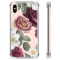 iPhone X / iPhone XS Hybrid Cover - Romantiske Blomster