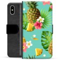 iPhone X / iPhone XS Premium Flip Cover med Pung - Sommer