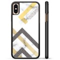 iPhone X / iPhone XS Beskyttende Cover - Abstrakt Marmor