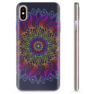 iPhone X / iPhone XS TPU Cover - Farverig Mandala