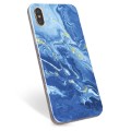 iPhone X / iPhone XS TPU Cover - Farverig Marmor