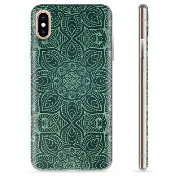 iPhone X / iPhone XS TPU Cover - Grøn Mandala
