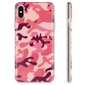 iPhone X / iPhone XS TPU Cover - Pink Camouflage