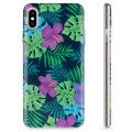 iPhone X / iPhone XS TPU Cover - Tropiske Blomster