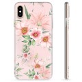 iPhone X / iPhone XS TPU Cover - Vandfarveblomster