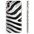 iPhone X / iPhone XS TPU Cover - Zebra