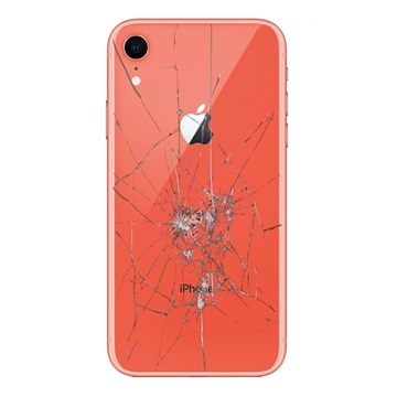 iPhone XR Bagcover Reparation - kun glasset - Coral