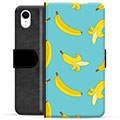 iPhone XR Premium Flip Cover med Pung - Bananer