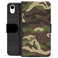 iPhone XR Premium Flip Cover med Pung - Camo