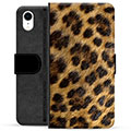 iPhone XR Premium Flip Cover med Pung - Leopard
