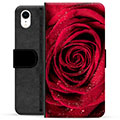 iPhone XR Premium Flip Cover med Pung - Rose