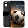 iPhone XR Premium Flip Cover med Pung - Fodbold