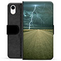 iPhone XR Premium Flip Cover med Pung - Storm