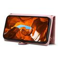 iPhone XR Esseble-etui med lynlås og håndledsrem - lyserød