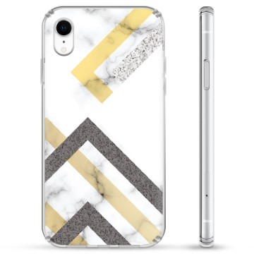 iPhone XR Hybrid Cover - Abstrakt Marmor