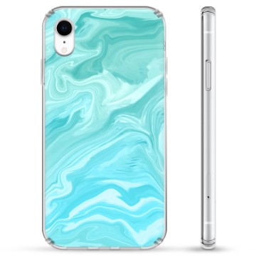 iPhone XR Hybrid Cover - Blå Marmor