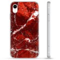 iPhone XR Hybrid Cover - Rød Marmor