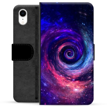 iPhone XR Premium Flip Cover med Pung - Galakse
