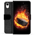 iPhone XR Premium Flip Cover med Pung - Ishockey