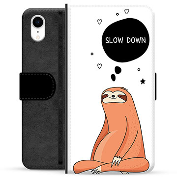 iPhone XR Premium Flip Cover med Pung - Slow Down