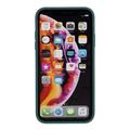 iPhone XR Silikone Cover - Fleksibelt Og Mat - Mørkegrøn