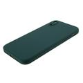 iPhone XR Silikone Cover - Fleksibelt Og Mat - Mørkegrøn