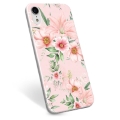 iPhone XR TPU Cover - Vandfarveblomster
