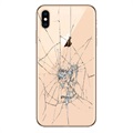 iPhone XS Max Bagcover Reparation - kun glasset - Guld