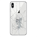 iPhone XS Max Bagcover Reparation - kun glasset - Hvid