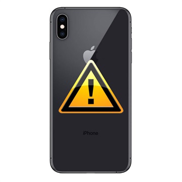 iPhone XS Max Bag Cover Reparation - inkl. ramme - Sort
