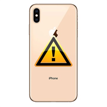 iPhone XS Max Bag Cover Reparation - inkl. ramme - Guld