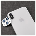 iPhone XS Max Falske Kamera Klistermærke - Sølv