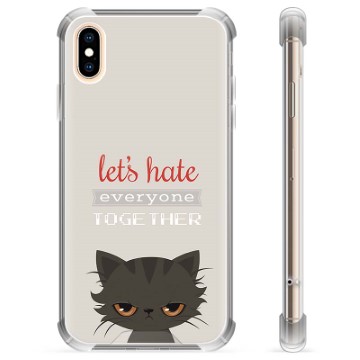 iPhone X / iPhone XS Hybrid Cover - Vred Kat