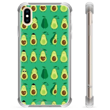 iPhone X / iPhone XS Hybrid Cover - Avocadomønster