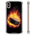 iPhone X / iPhone XS Hybrid Cover - Ishockey