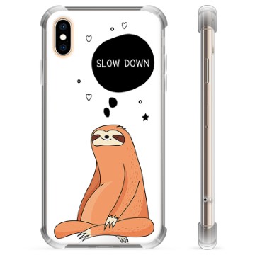 iPhone X / iPhone XS Hybrid Cover - Slow Down